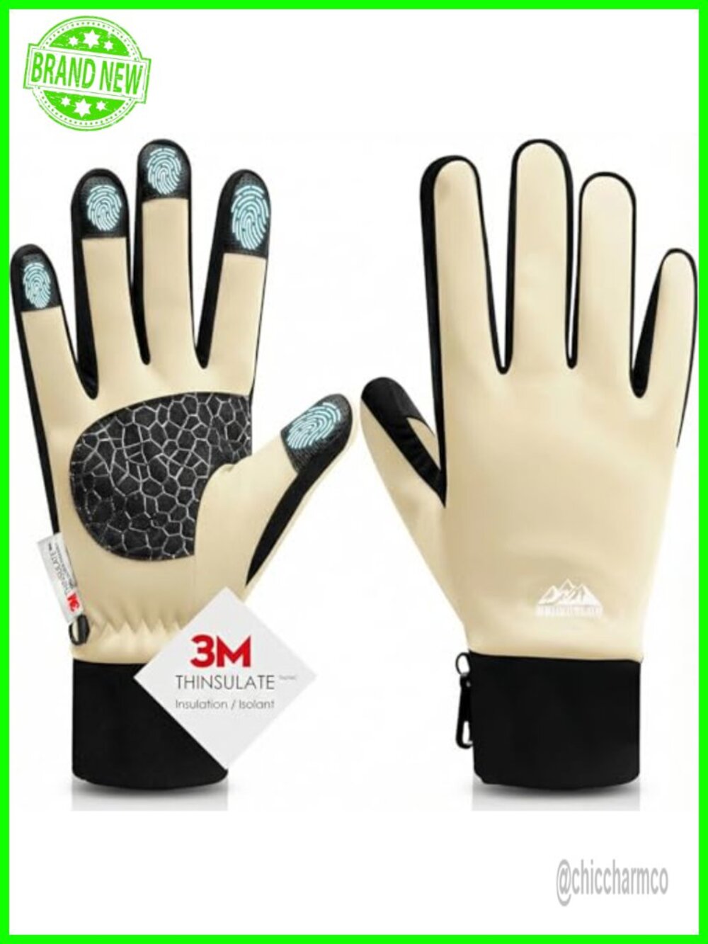 Thermal Insulated Gloves, Touchscreen, Anti-Slip, Lycra & Thinsulate
